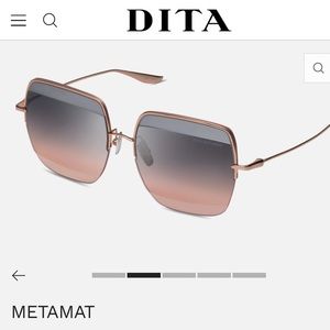 Dita Metamat Sunglasses - Rose Gold